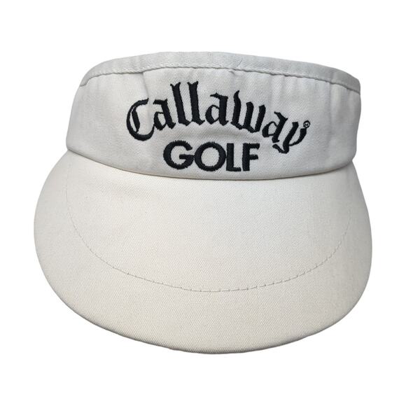 Callaway Golf Slideback Visor Hat White One Size Adjustable Outdoor - Picture 1 of 9